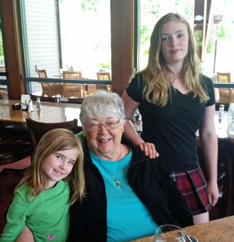 image of Molly Boll and grandchildren