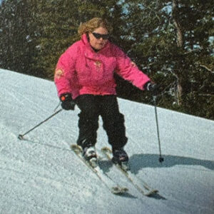 image of Janet Skiing